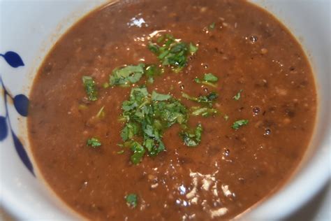 How much fat is in black bean soup with cilantro cream (11376.1) - calories, carbs, nutrition