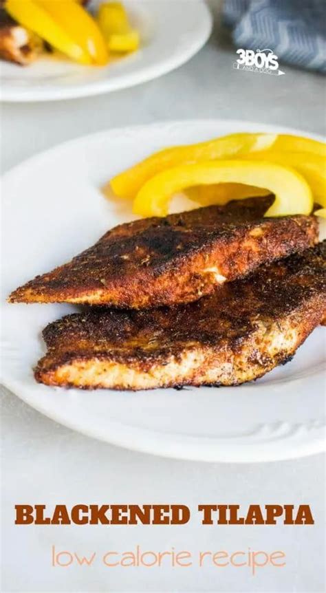 How much fat is in blackened tilapia - calories, carbs, nutrition