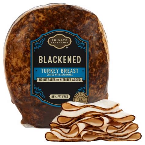 How much fat is in blackened turkey breast - calories, carbs, nutrition