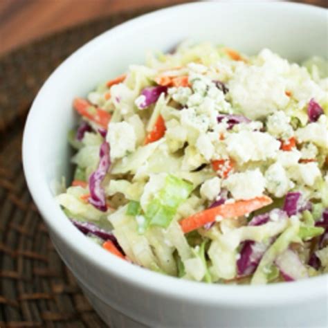 How much fat is in blue cheese cole slaw - calories, carbs, nutrition