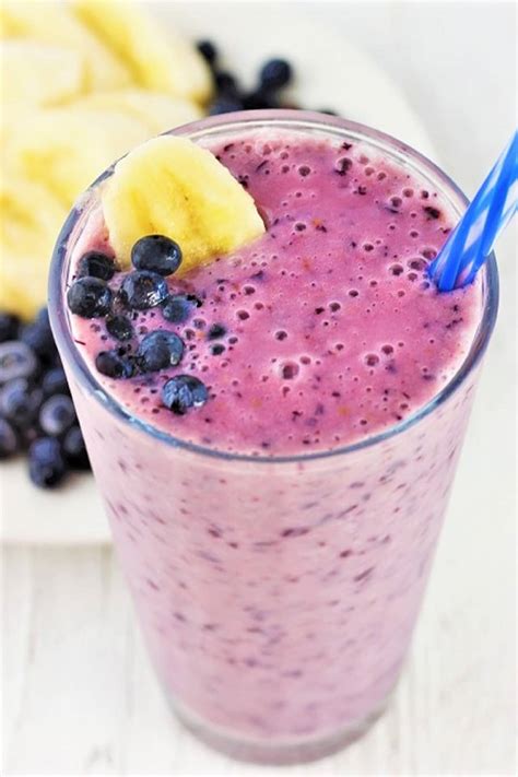How much fat is in blueberry banana smoothie - calories, carbs, nutrition