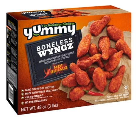 How much fat is in boneless buffalo wings - calories, carbs, nutrition