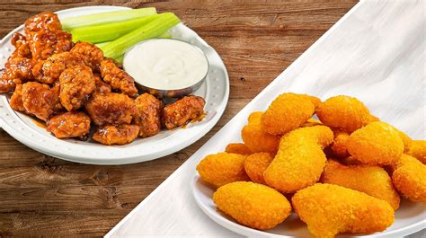 How much fat is in boneless chicken wings nuggets - calories, carbs, nutrition