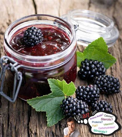 How much fat is in boysenberry jam - calories, carbs, nutrition
