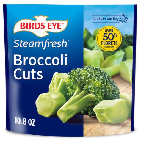 How much fat is in broccoli cuts frozen steamed 4 oz - calories, carbs, nutrition