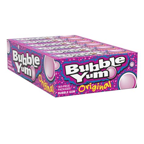 How much fat is in bubble yum bubble gum - grape, 5 pc - calories, carbs, nutrition