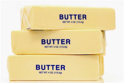 How much fat is in butter - unsalted - calories, carbs, nutrition