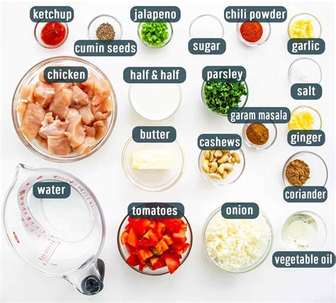 How much fat is in butter chicken - calories, carbs, nutrition