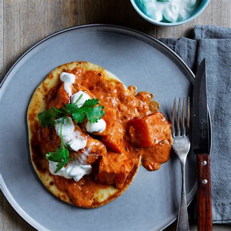 How much fat is in butter chicken with sweet potato large - calories, carbs, nutrition