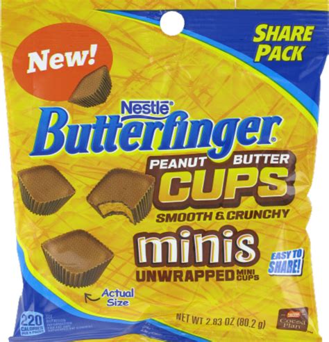 How much fat is in butterfinger peanut butter cups - calories, carbs, nutrition