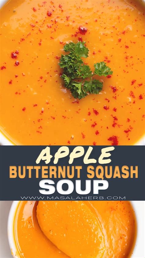 How much fat is in butternut squash soup with roasted apple - calories, carbs, nutrition