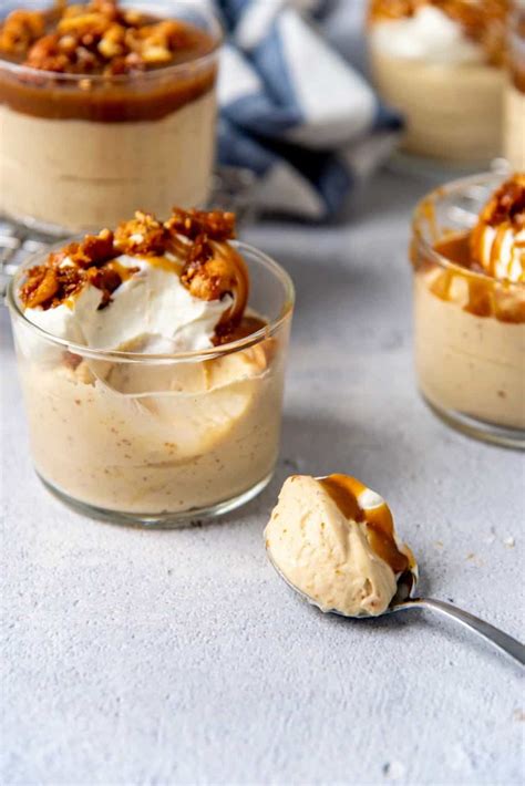 How much fat is in butterscotch mousse pot - calories, carbs, nutrition