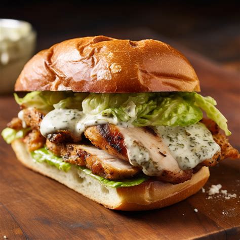 How much fat is in caesar grilled chicken breast sandwich, on roll - calories, carbs, nutrition