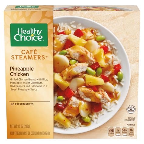 How much fat is in cafe steamers pineapple chicken - calories, carbs, nutrition