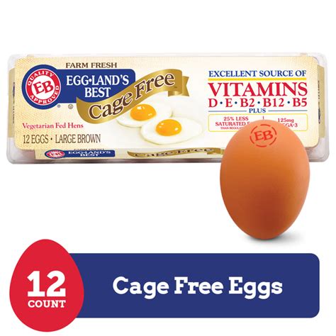 How much fat is in cage free large brown eggs - calories, carbs, nutrition
