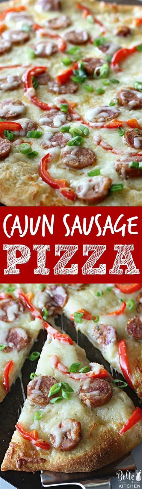 How much fat is in cajun sausage pizza - calories, carbs, nutrition