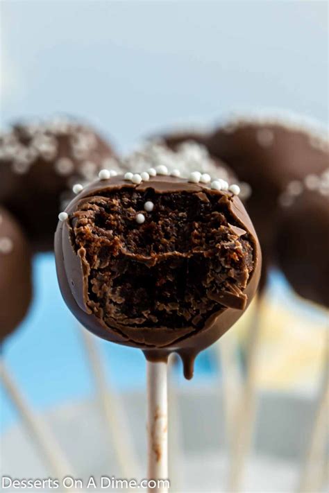 How much fat is in cake pops chocolate brownie - calories, carbs, nutrition