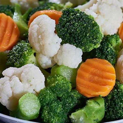 How much fat is in california mixed vegetables - calories, carbs, nutrition