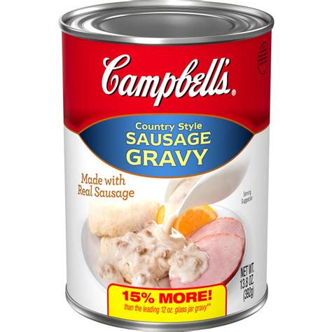 How much fat is in campbell's country style cream gravy - calories, carbs, nutrition