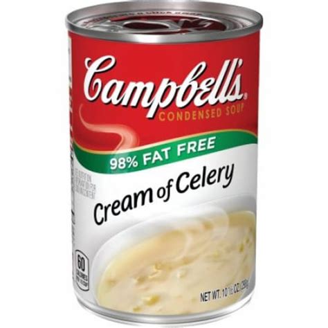 How much fat is in campbell's red and white, cream of celery soup, condensed - calories, carbs, nutrition