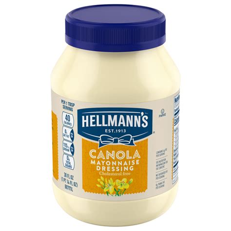 How much fat is in canola mayo - calories, carbs, nutrition