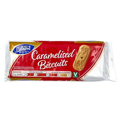 How much fat is in caramelised biscuit - calories, carbs, nutrition