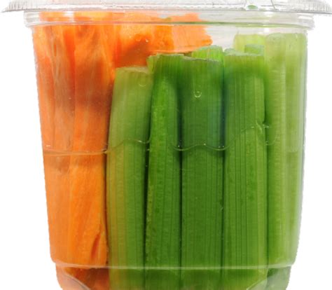 How much fat is in carrot and celery sticks, large - calories, carbs, nutrition