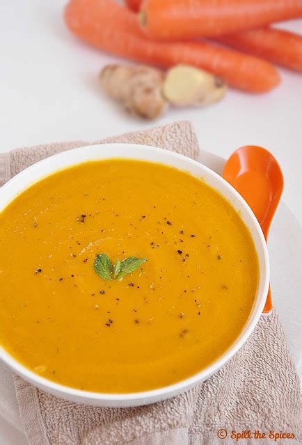 How much fat is in carrot and ginger soup (4946.0) - calories, carbs, nutrition