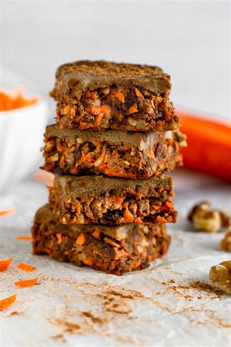 How much fat is in carrot protein bars - calories, carbs, nutrition