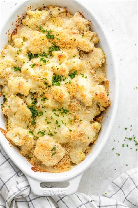 How much fat is in cauliflower au gratin - calories, carbs, nutrition