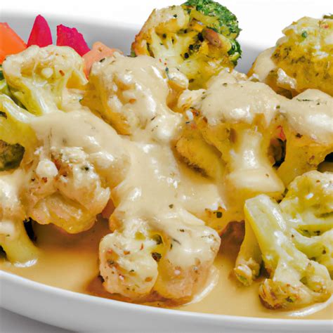 How much fat is in cauliflower with mustard sauce - calories, carbs, nutrition