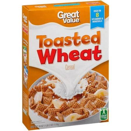 How much fat is in cereal - toasted wheats - calories, carbs, nutrition