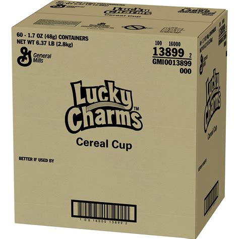 How much fat is in cereal lucky charms bulk 1 cup - calories, carbs, nutrition