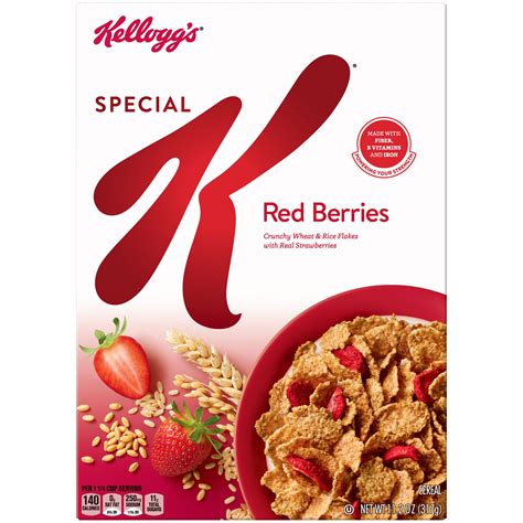 How much fat is in cereal with red berries - calories, carbs, nutrition