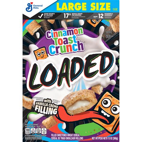 How much fat is in cereals ready-to-eat, general mills, cinnamon toast crunch - calories, carbs, nutrition