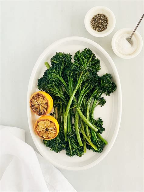 How much fat is in charred lemon broccolini - calories, carbs, nutrition