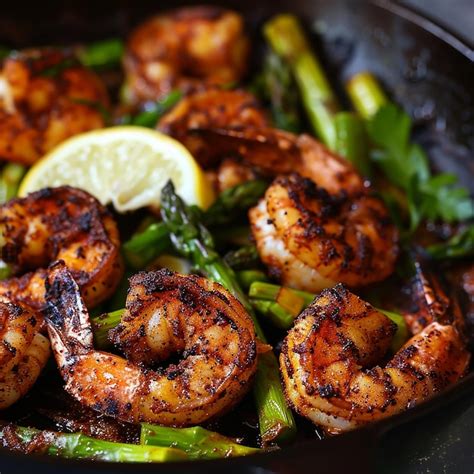 How much fat is in charred shrimp & caramelized leek potato - calories, carbs, nutrition