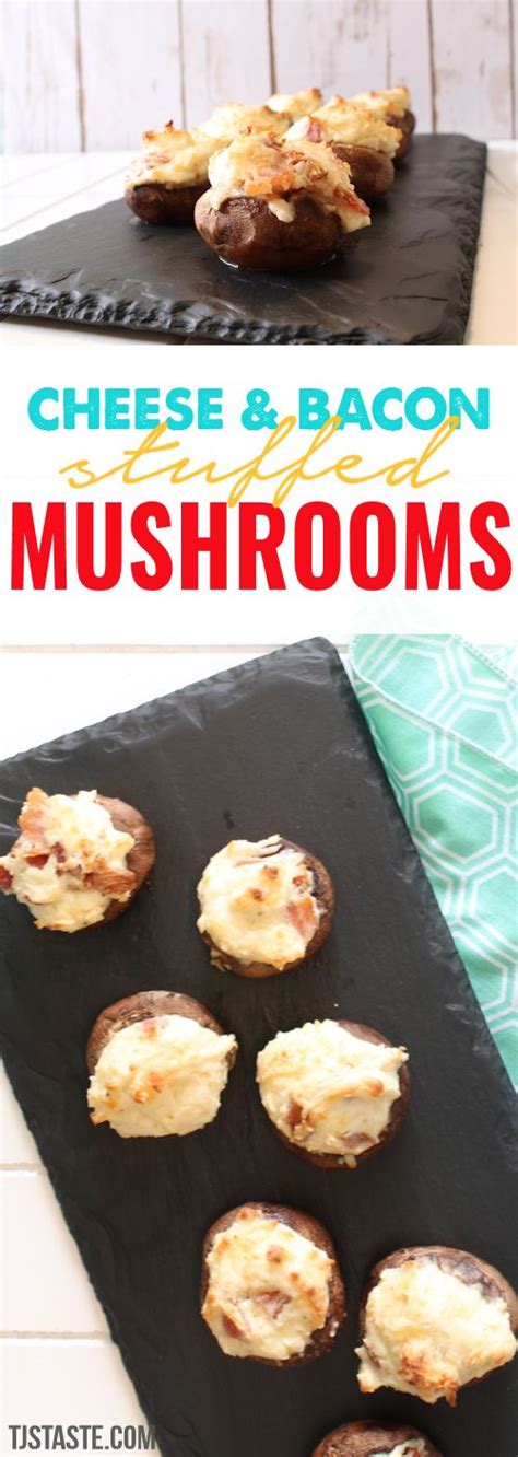 How much fat is in cheese and bacon stuffed mushrooms - calories, carbs, nutrition