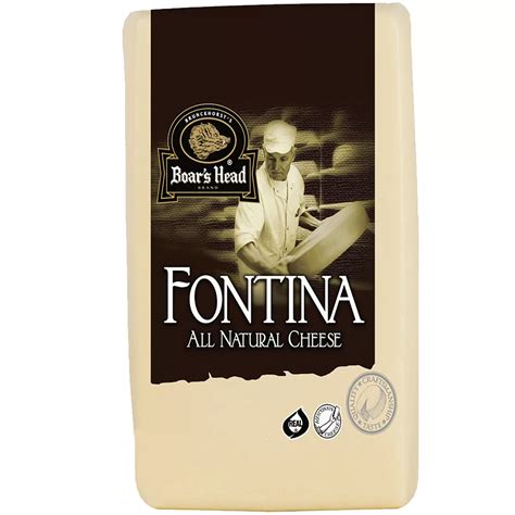 How much fat is in cheese fontina boars head sliced 1/2 oz 2 slc - calories, carbs, nutrition