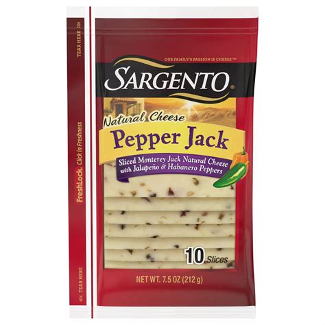 How much fat is in cheese pepper jack sliced 1/2 oz 2 slc - calories, carbs, nutrition