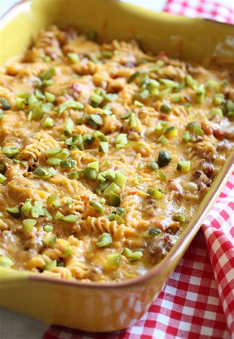 How much fat is in cheeseburger casserole - calories, carbs, nutrition