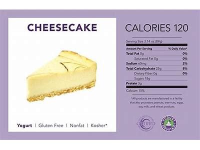 How much fat is in cheesecake bar - calories, carbs, nutrition