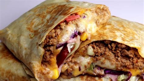 How much fat is in cheesy burrito - calories, carbs, nutrition