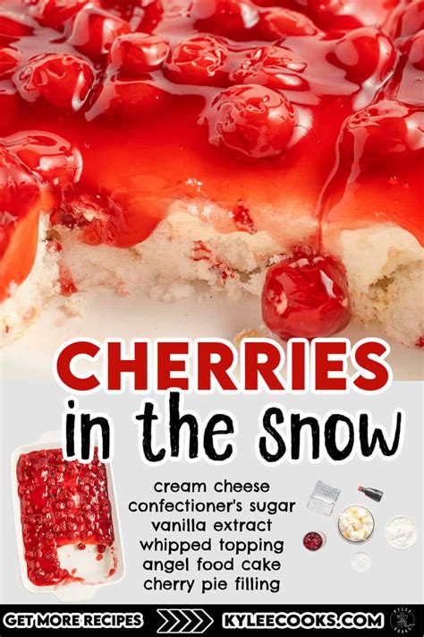 How much fat is in cherries in the snow cake - calories, carbs, nutrition