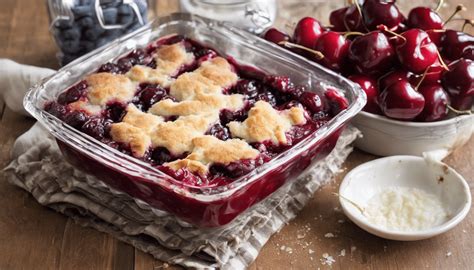 How much fat is in cherry cobbler - calories, carbs, nutrition