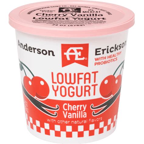 How much fat is in cherry-vanilla yogurt - calories, carbs, nutrition