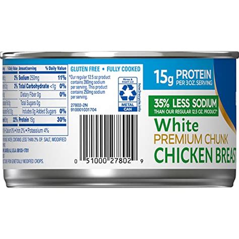 How much fat is in chicken, canned, no broth - calories, carbs, nutrition