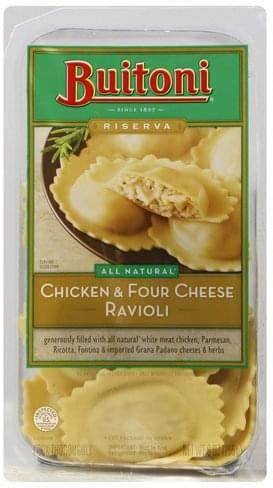 How much fat is in chicken and four cheese ravioli - calories, carbs, nutrition