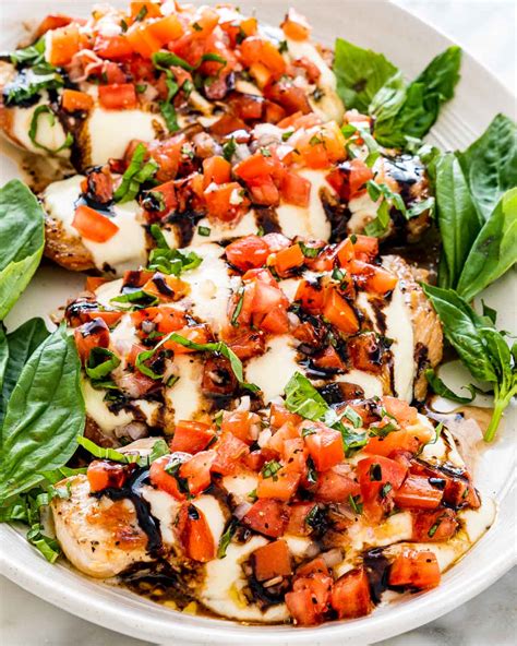 How much fat is in chicken bruschetta small - calories, carbs, nutrition