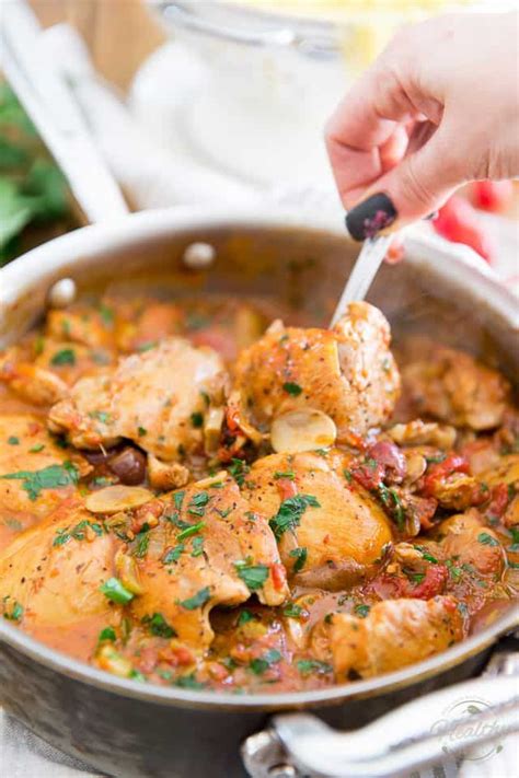 How much fat is in chicken cacciatore casserette - calories, carbs, nutrition